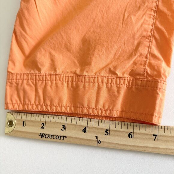 LRL Lauren Jeans Co Ralph Lauren Cargo Capri Pants Orange Cotton Women’s Size 10 - Picture 10 of 10